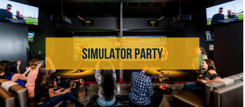 Adult Golf Simulator Party