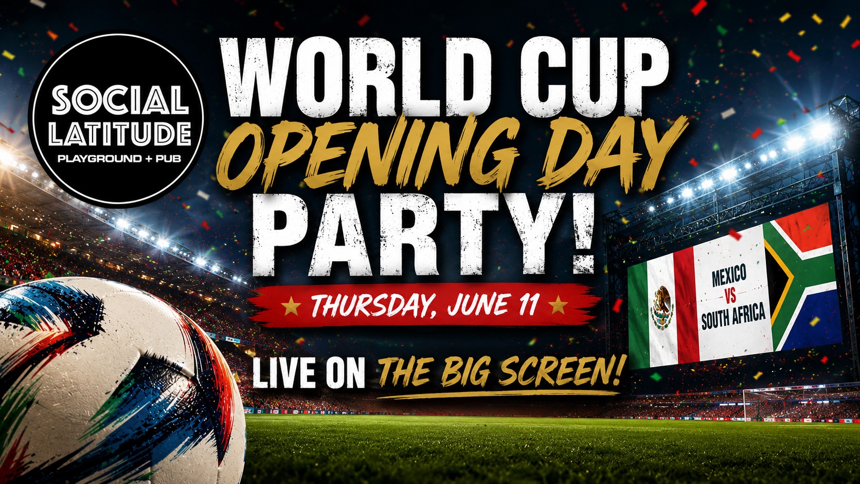 β½ World Cup Opening Day Party | Mexico vs South Africa